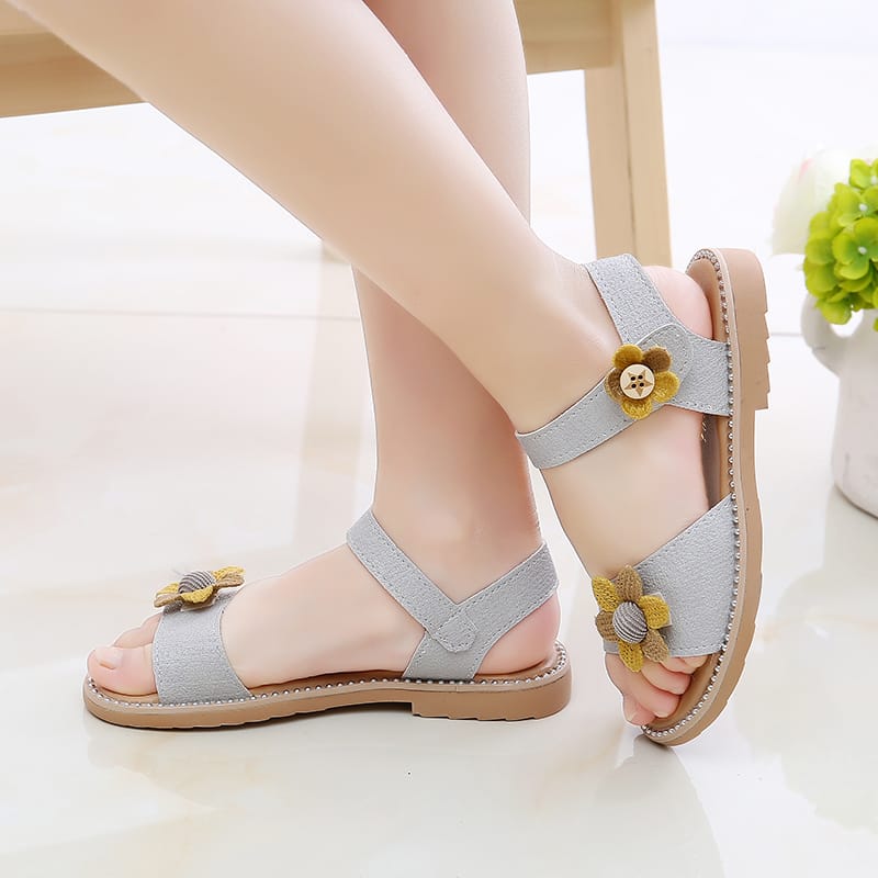 Children's Flat Sandals Buckle Princess Shoes
