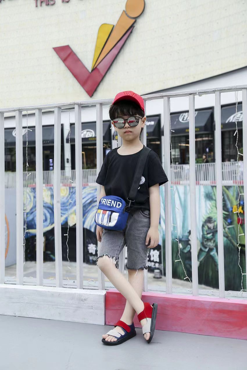 Kids Sandals Summer Fashion Boys Beach Sandals Non-slip First Walkers