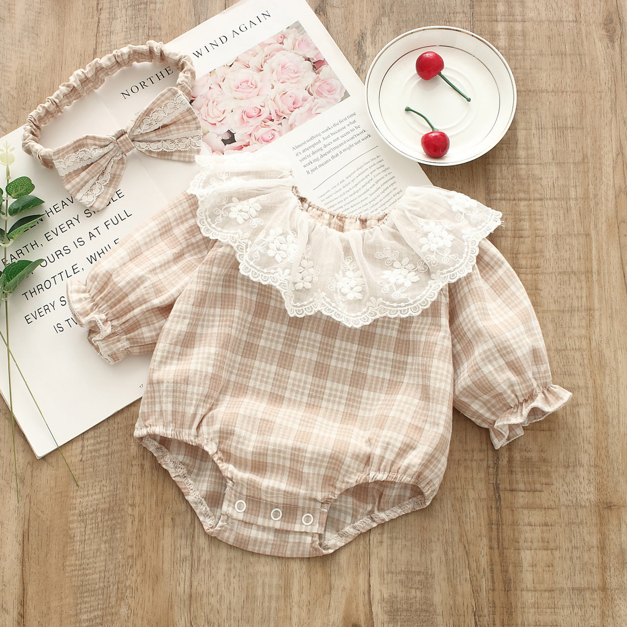 Loose Mesh Cotton Dress Triangle Rompers
