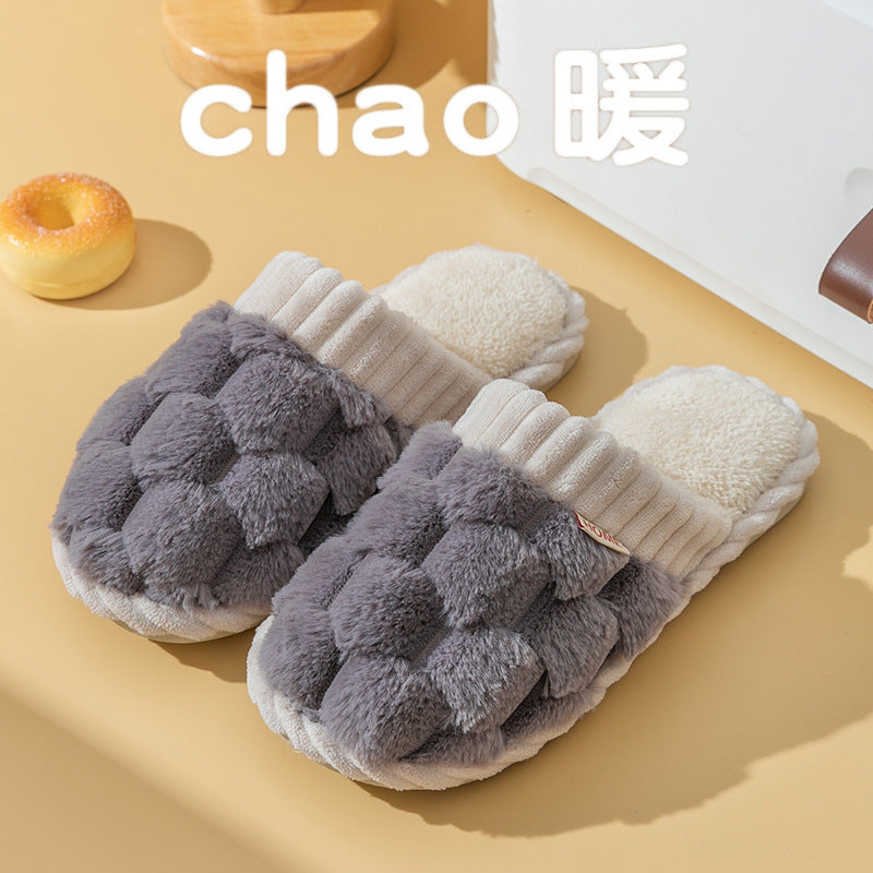 Cotton Slippers Women's Winter Household