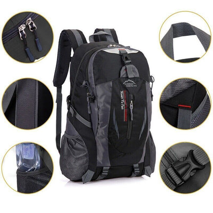 40L Large Waterproof Backpack Bag Camping Walking Hiking Outdoor Travel Rucksack