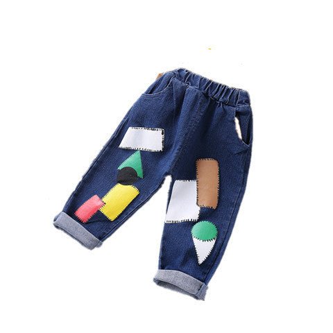 Boys' sports casual jeans spring (Available) - Mom & Kids