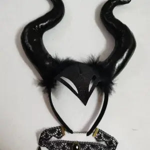 Halloween Accessories Demon Horn Headdress Demon Witch Costume Props