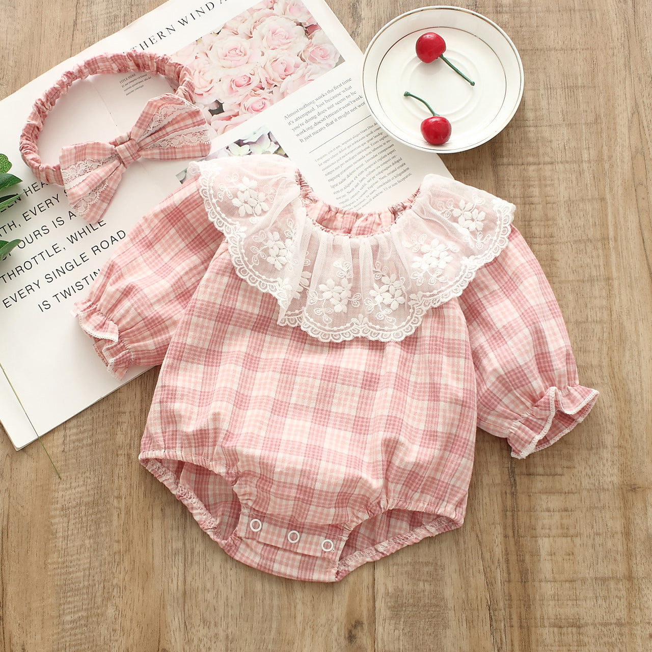 Loose Mesh Cotton Dress Triangle Rompers