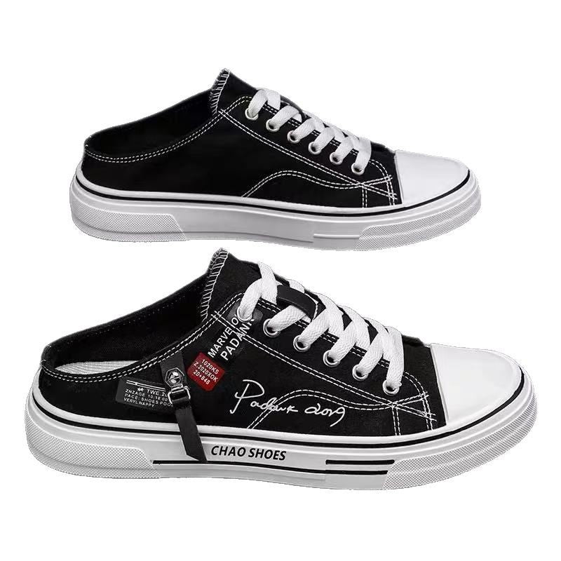 Canvas Men's Breathable Versatile Slip-on Lofter Heel-free Sports Casual Shoes    (Available)