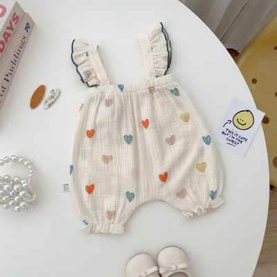 Infant Rompers Summer Baby Girl Sleeveless Romper Girl Ins Floral Romper Fashion Comfortable Cute