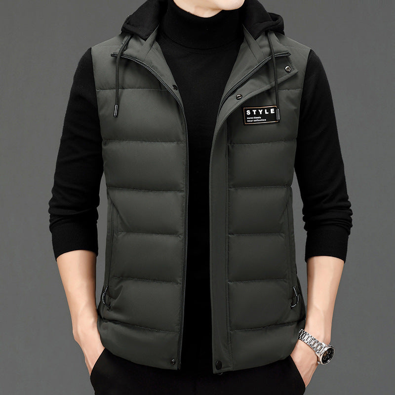 Men's Fashion Vest Versatile Down Jacket    (Available)