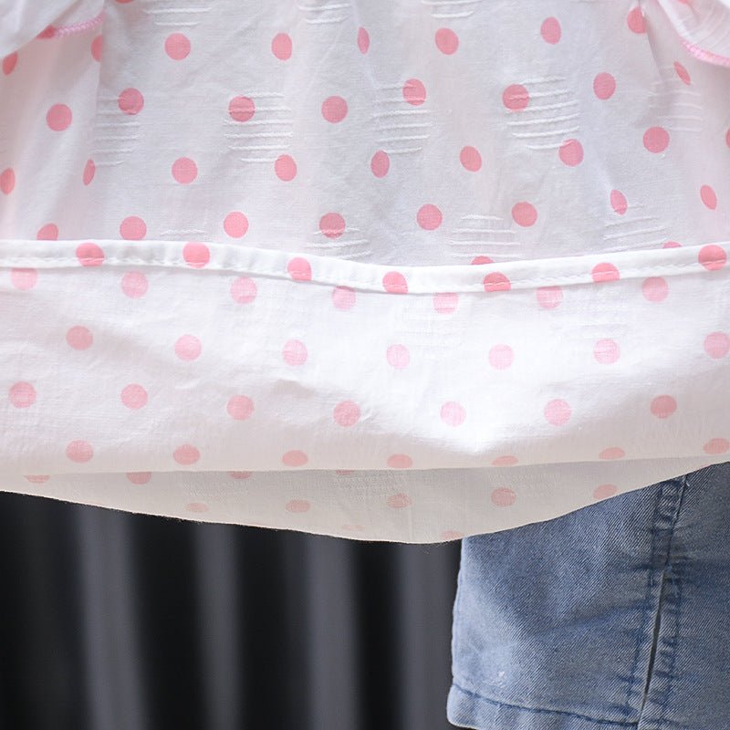 Children's Suit Women's Polka Dot Ruffles (available) - Mom & Kids