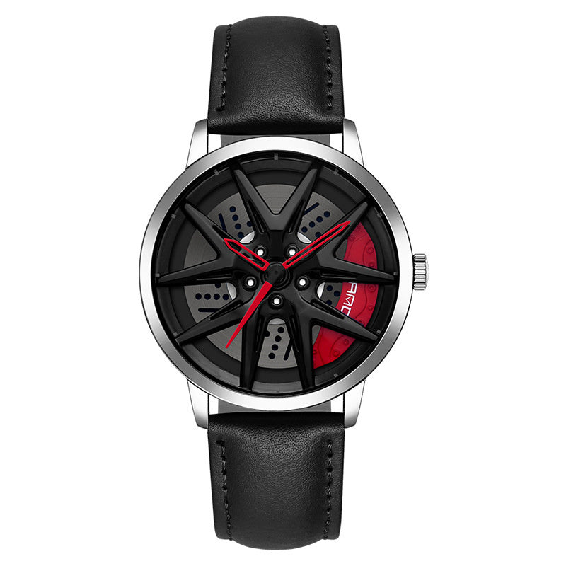 Cool Wheel Personality Hollow Out Quartz Watch