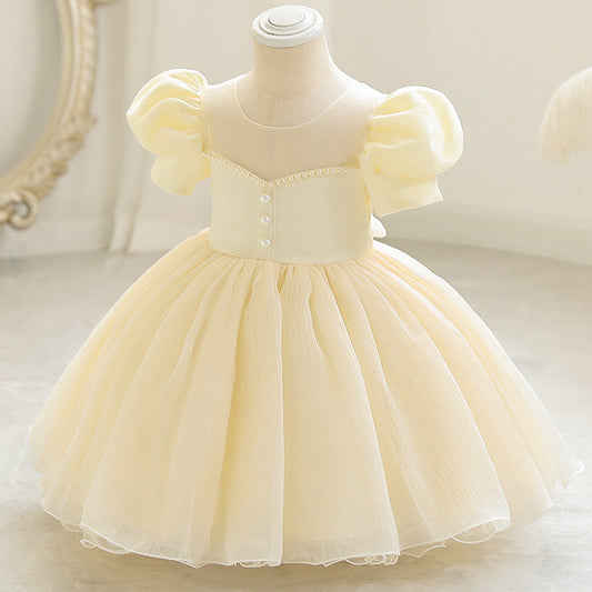 Princess Performance Dress Children Full-year Dress