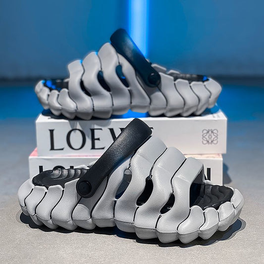 Men Sandals Genuine Leather Mens Casual Shoes Outdoor Men Leather Sandals for Men Beach Shoes Roman mens Shoes