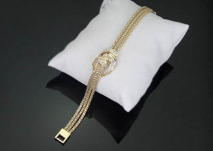 Fashion Necklace Bracelet Earrings Ring Jewelry Set  (Available)