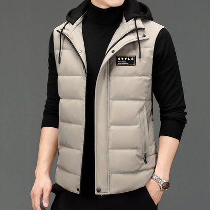 Men's Fashion Vest Versatile Down Jacket    (Available)