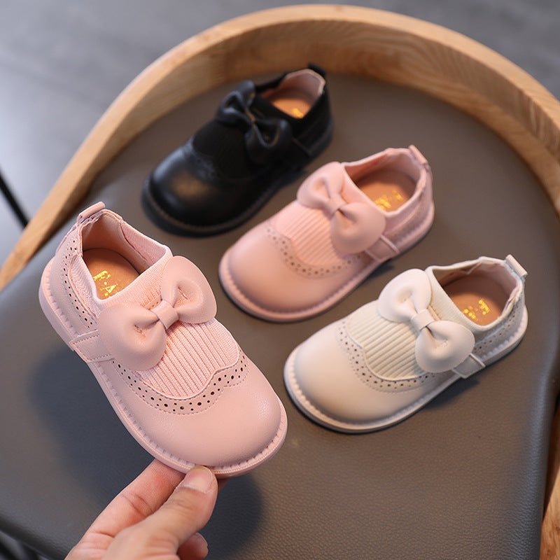 Girls Leather Shoes Female Treasure Bottom Toddlers Princess Single Shoes (Available) - Mom & Kids