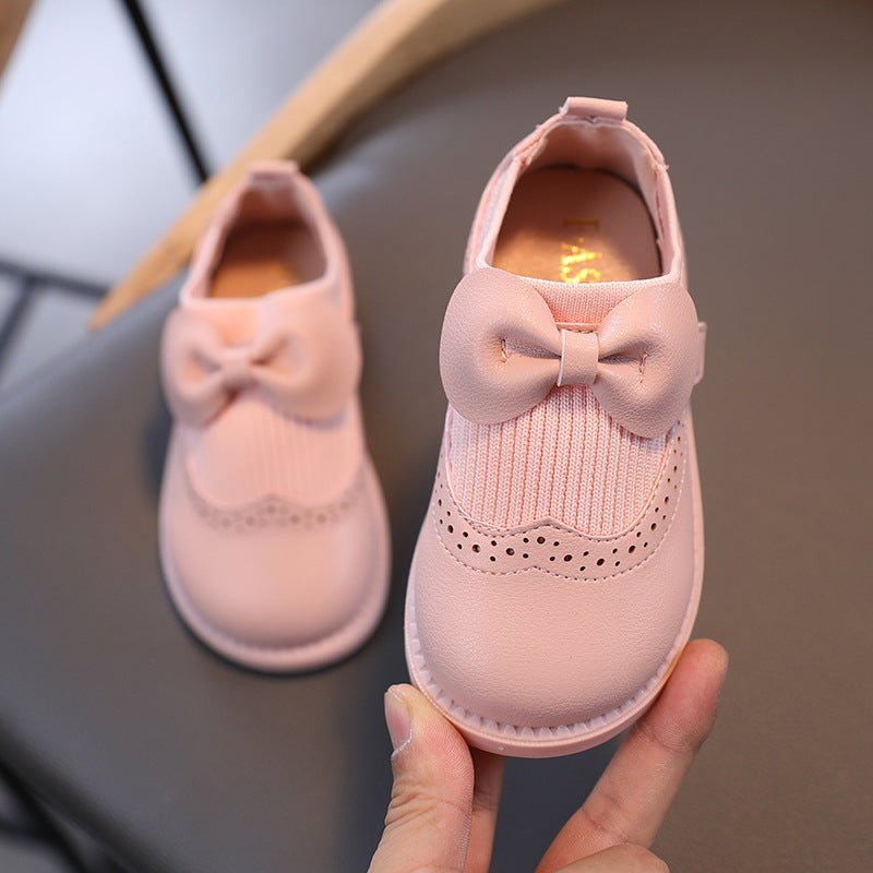 Girls Leather Shoes Female Treasure Bottom Toddlers Princess Single Shoes (Available) - Mom & Kids