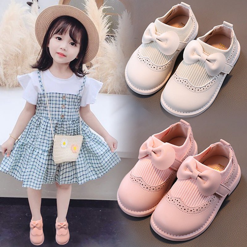 Girls Leather Shoes Female Treasure Bottom Toddlers Princess Single Shoes (Available) - Mom & Kids