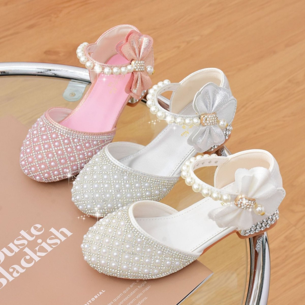 Girls' Princess High Heels Piano Catwalk Show Sandals (Available) - Mom & Kids