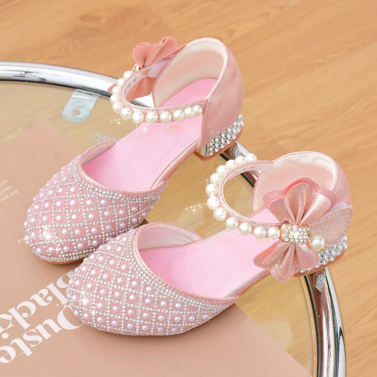 Girls' Princess High Heels Piano Catwalk Show Sandals (Available) - Mom & Kids