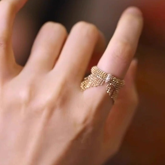 Elegant Italian-style heavy-duty imitation gold ring