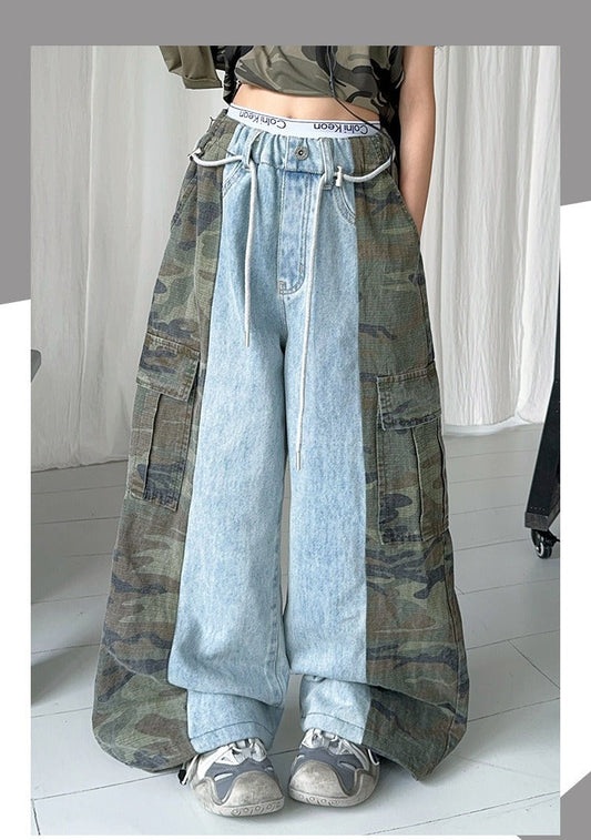 Street Dance Style Functional Wide-leg Sports Pants (Only Pant)  (Available)