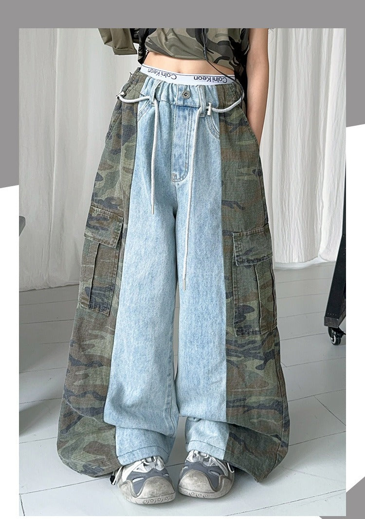 Street Dance Style Functional Wide-leg Sports Pants (Only Pant)  (Available)