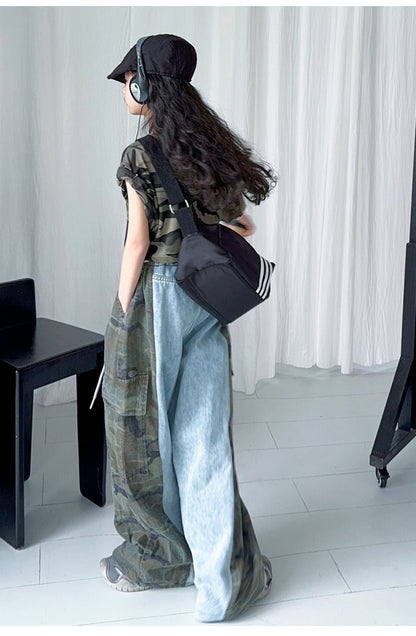 Street Dance Style Functional Wide-leg Sports Pants (Only Pant)  (Available)
