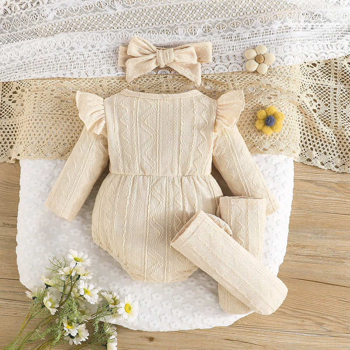 Yellow Twisted Jumpsuit Cute Set