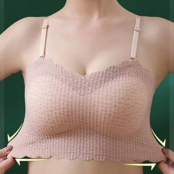New Strapless Lace Traceless Women's Beauty Back Anti-slip Slip Strapless Halter Vest