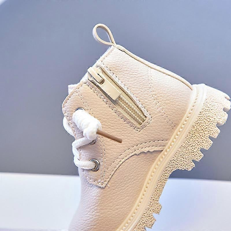 Kids Winter Leather Boots short ankle shoes for boys and girls in autumn and winter