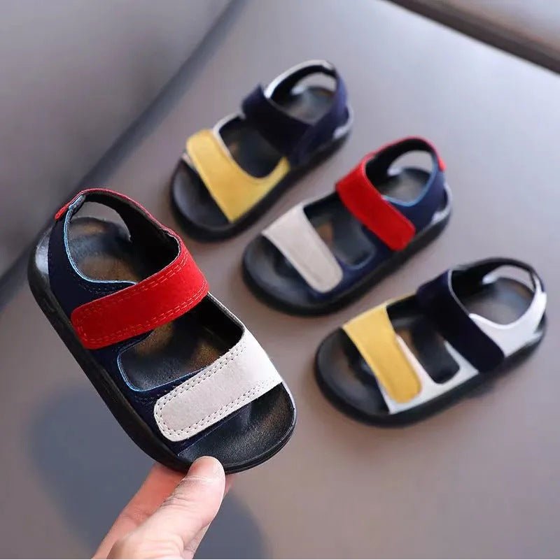 Kids Sandals Summer Fashion Boys Beach Sandals Non-slip First Walkers (Available) - Mom & Kids