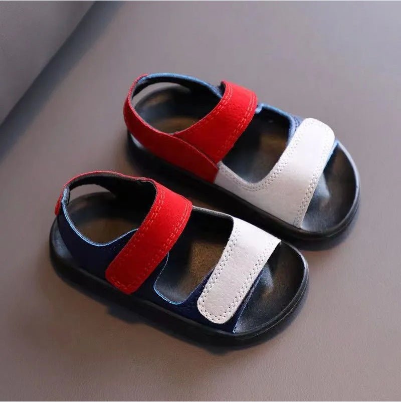 Kids Sandals Summer Fashion Boys Beach Sandals Non-slip First Walkers (Available) - Mom & Kids