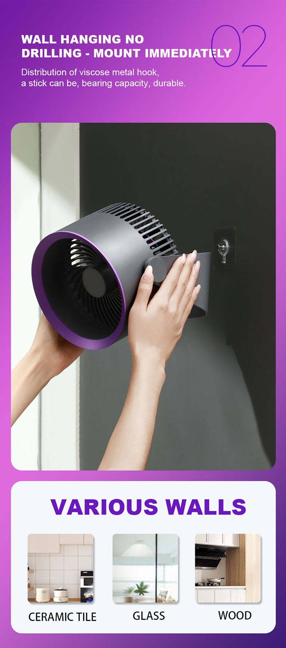 🪭 Multifunctional 360° Rotation Portable Rechargeable Air Cooling Circulating Fan!! ( Available )