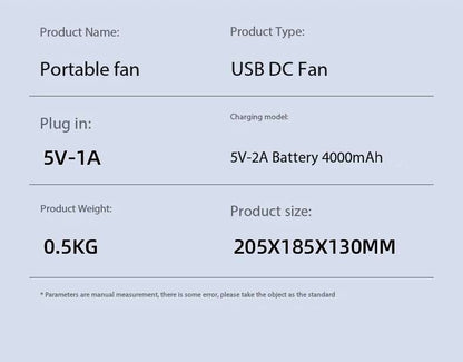 🪭 Multifunctional 360° Rotation Portable Rechargeable Air Cooling Circulating Fan!! ( Available )