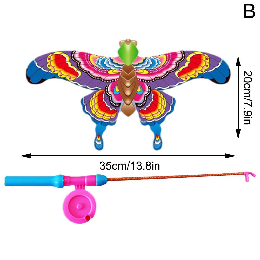 Dynamic Kite With Fishing Rod