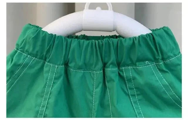 Summer Boy Clothing Suit New Children's Clothes Set Boys Short Sleeve T-Shirt Shorts 2 Piece Set Kids Sportswear Suit 2 4 6 8Y [Avaiilable] - Mom & Kids