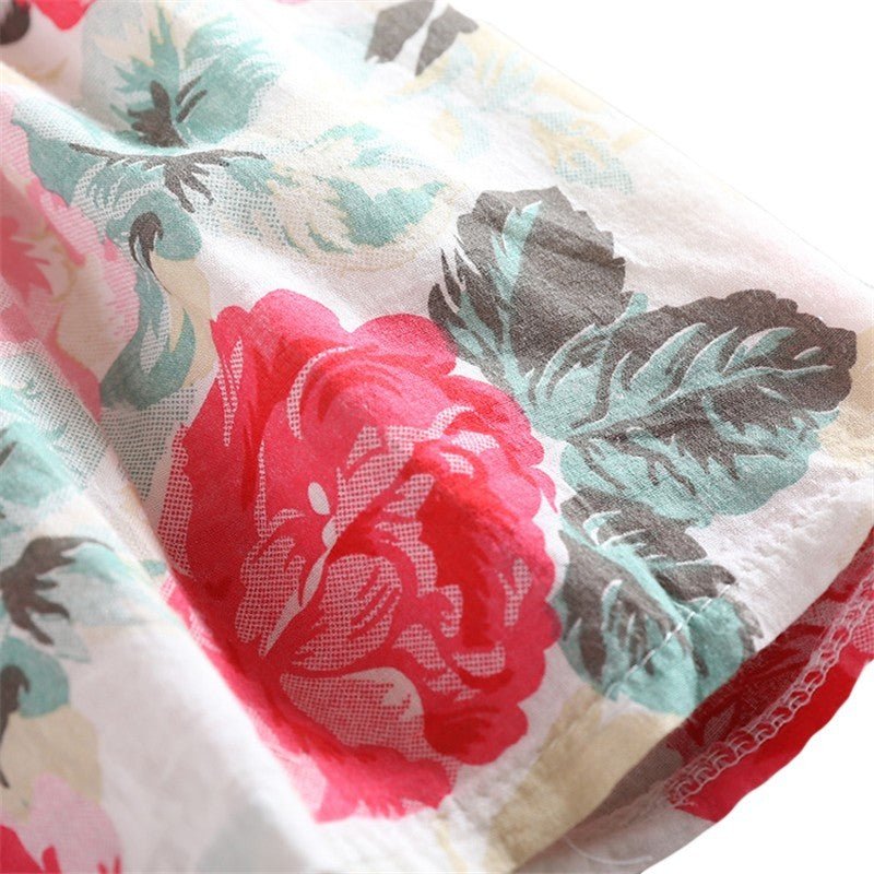 Summer Children Sleeveless Girl Denim Floral Dresses (Available) - Mom & Kids